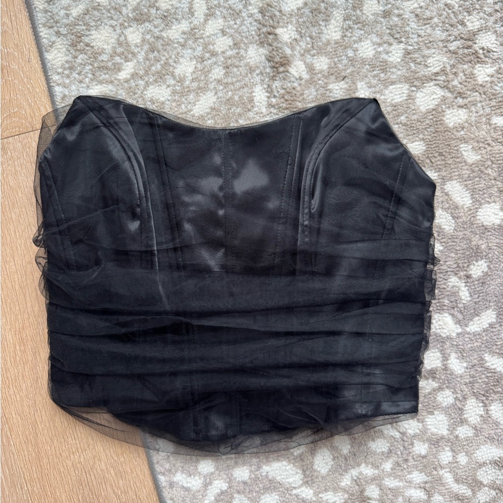 Elegant Black Crop Top